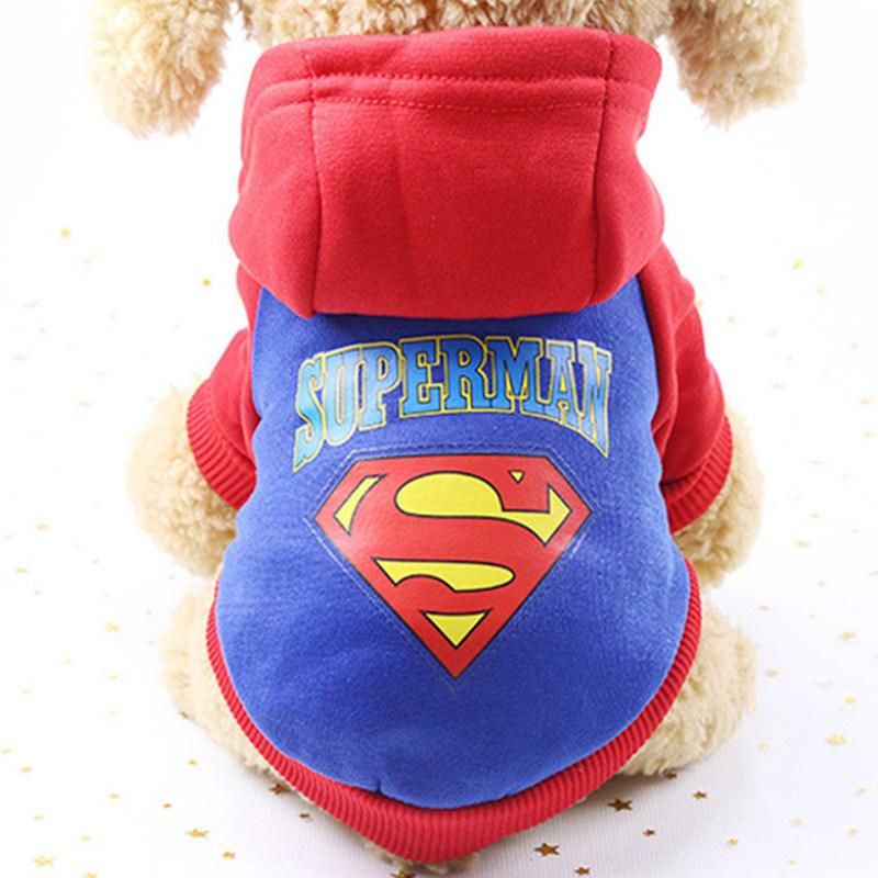 Winter Warm Clothes Dog Accessories Hoodie Cotton Cartoon Pet Clothing