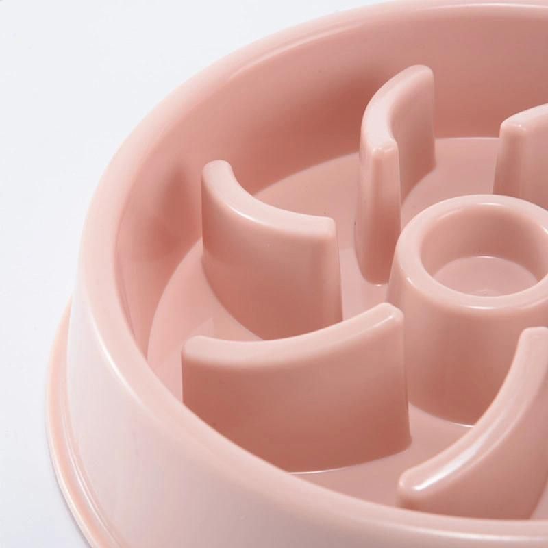 New Fashion Cat and Dog PP Material Slow Feeder Bowl
