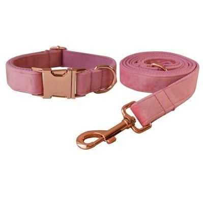 Velvet Dog Collars with Detachable Bowtie