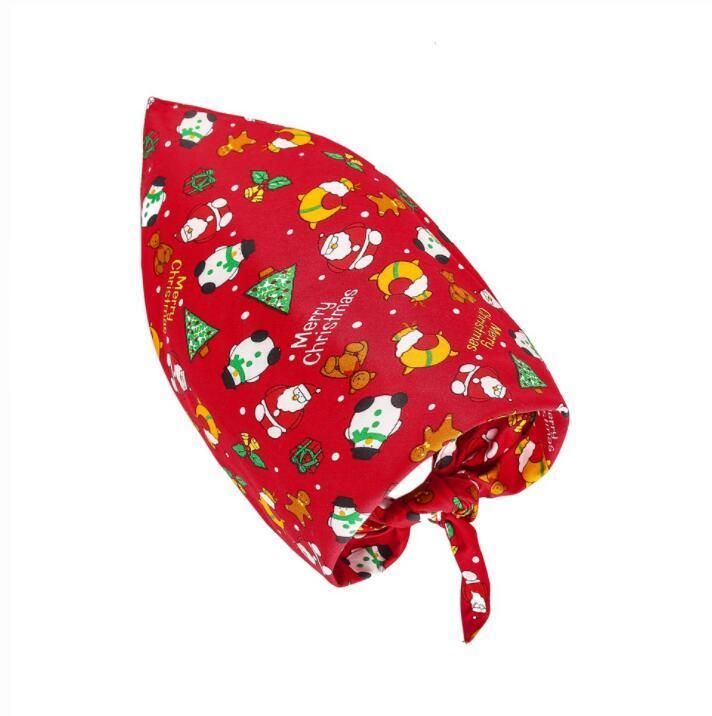Pet Doggy Triangle Scarf Bibs Kerchief Accessories with Christmas Element