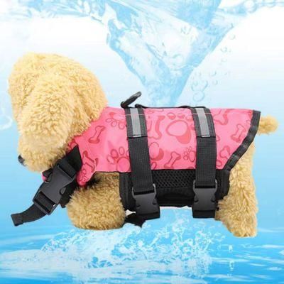 Dog Life Vest Summer Printed Pet Life Jacket Dog&prime;s Swimwear Pets Safety Swimming Suit