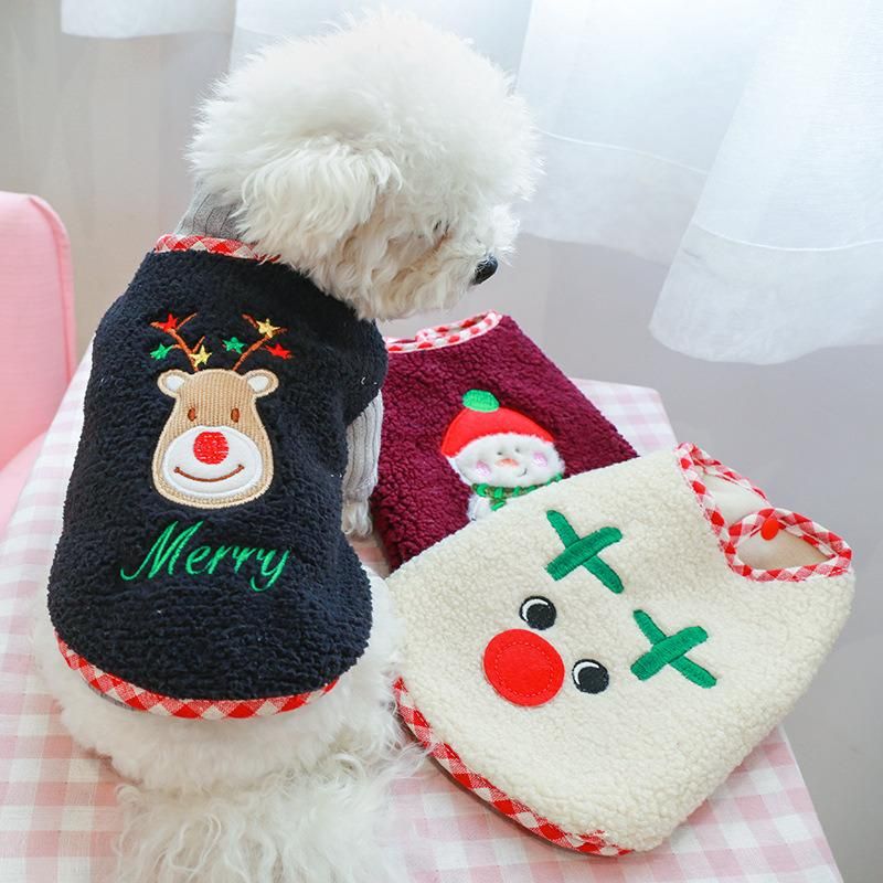 Dog Christmas Clothes Pets Clothing Puppy Clothes