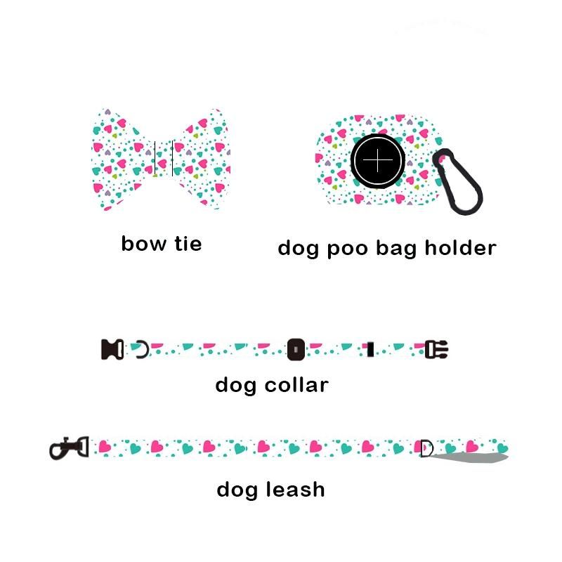 Pet Accessories Print Reflective Reversible Quick Release Padded Polyester Pattern Dog Harness Set/OEM/ODM Personalized