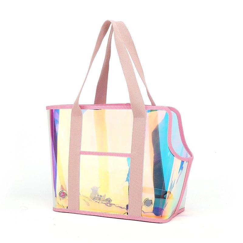 Hiking Outdoor Transparent PVC Pet Carrier Outdoor Pet Slingbag Pet Product