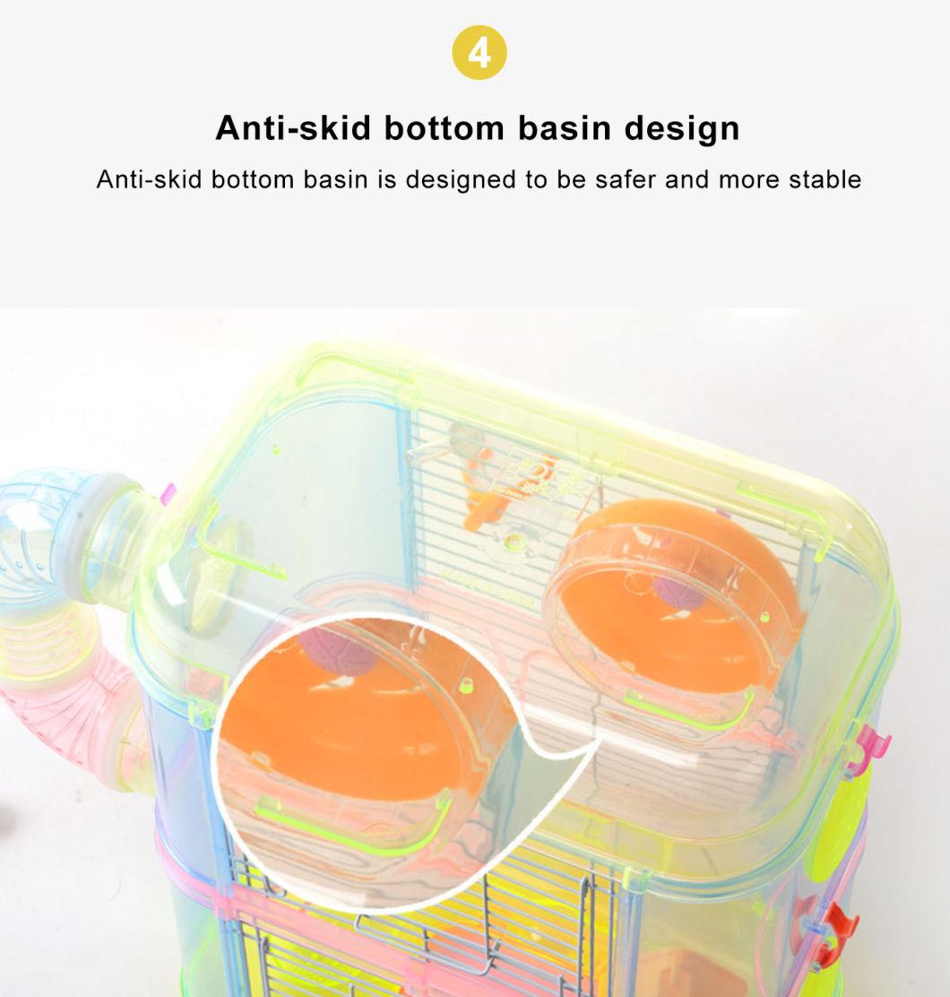 in Stock Extra Large Ceramic Pink Acrylic Hamster Cage