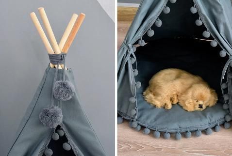 Animals Home Products Cat House Tent Shaped Cozy Pet House for Small Dog Cat Foldable Bed Puppy Kitten Bed
