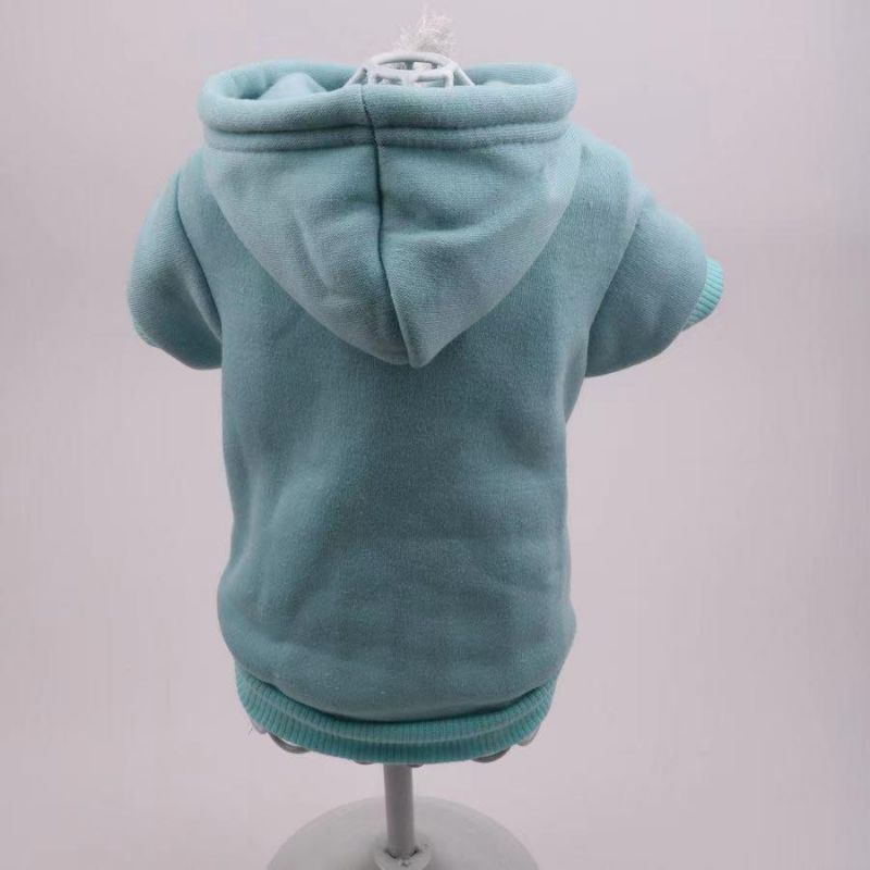 Pet Clothes Hooded Sweater Vest Solid Color Dog Clothing Hoodie Accessories