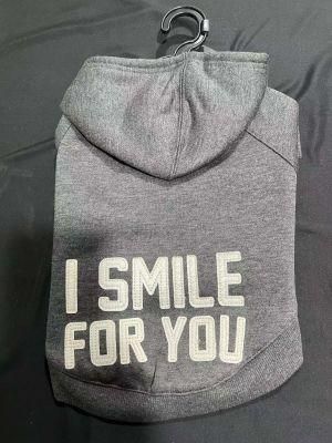 &quot;I Smile for You&quot; Embroider Pet Products Pet Hoodie Dog Hoodie Wholesale Pet Accessories