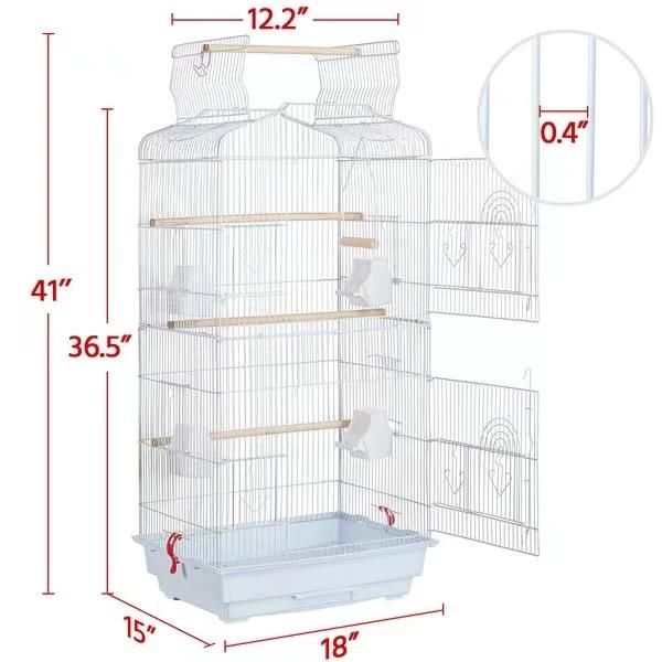 in Stock Customize OEM ODM Parrots Lovebird Cockatiel Parakeets Bird Cage