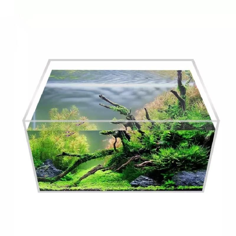 Wholesale Exquisite Fish Tank Office Living Room Glass Small Fish Tank Mini Aquarium Table Fish Tank