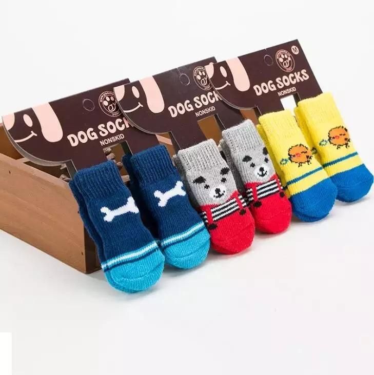Colorful Dog Socks Cartoon High Quality Pet Socks Non-Slip
