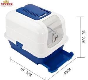 Enclosed Cat Litter Box with Drawer /Bigger Size /Cat Toilet Products Supply (KJ0002)