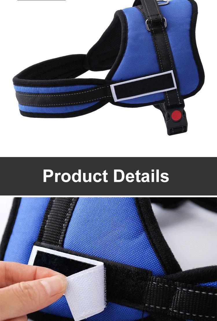Amazon New Hot Sell Reflective No Pull Quick Release Adjustable Padded Pet Dog Harness Vest