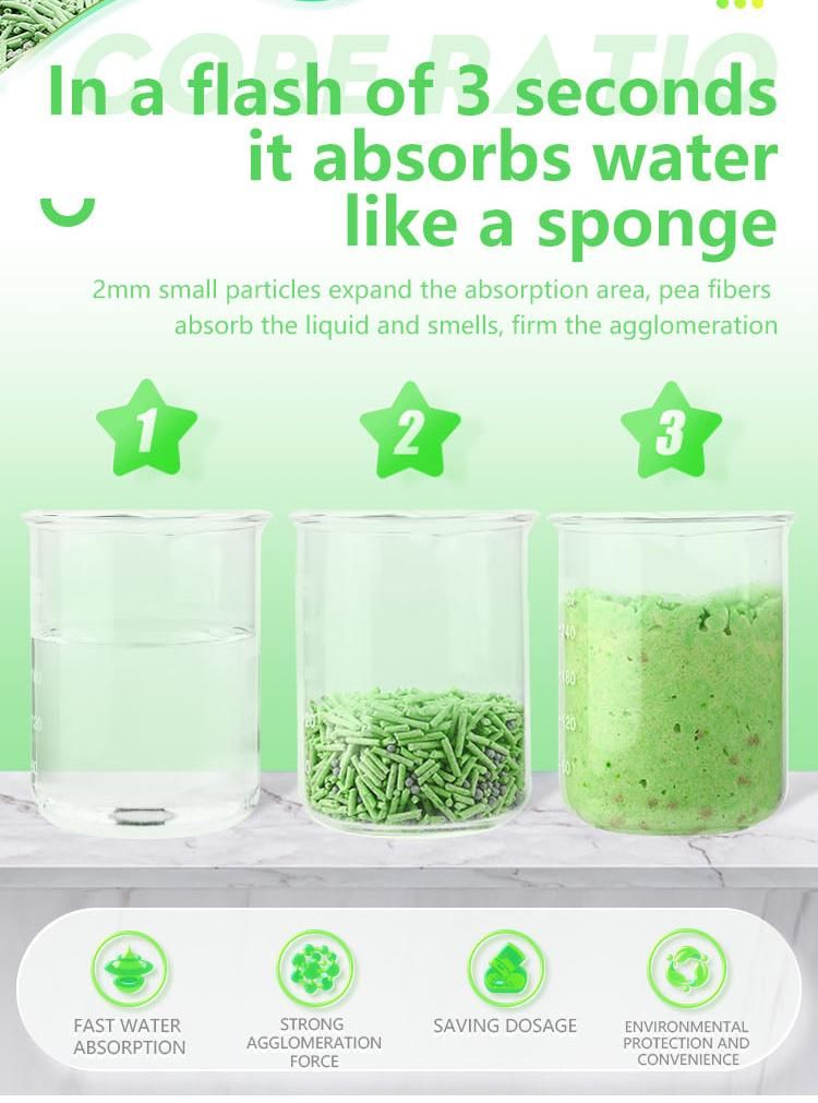 Vacuum Packages Cat Sand Quickly Clumping Highly Absorbent 4 Flavors Peach Tofu Litter Mix Bento