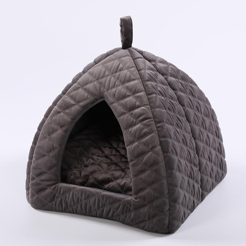 Pet Bed Velvet Eco-Friendly Waterproof Cat House Cave Bed