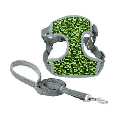 Outdoor Walking Dog Reflective Vest Harness with Pet Leash