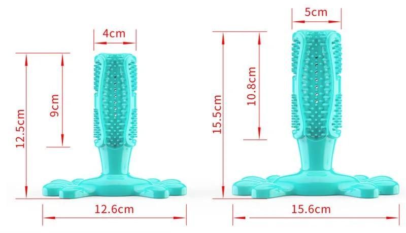 Cheapest Interactive Dog Toy Toothbrush Cactus with Food Rubber