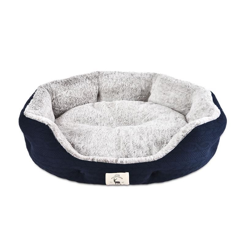 Wholesale Warm Comfortable Woven Knitted Fabric Pet Bed