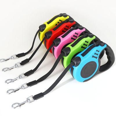 Pet Puppy Traction Rope Nylon Neck Collar Double D Buckle Adjustment Dog Collar Pet Rope Dog Harness