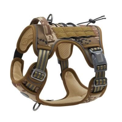 No-Pull Dog Harness for Medium Large Dogs Pet Vest with Vertical Handle Adjustable Reflective Straps