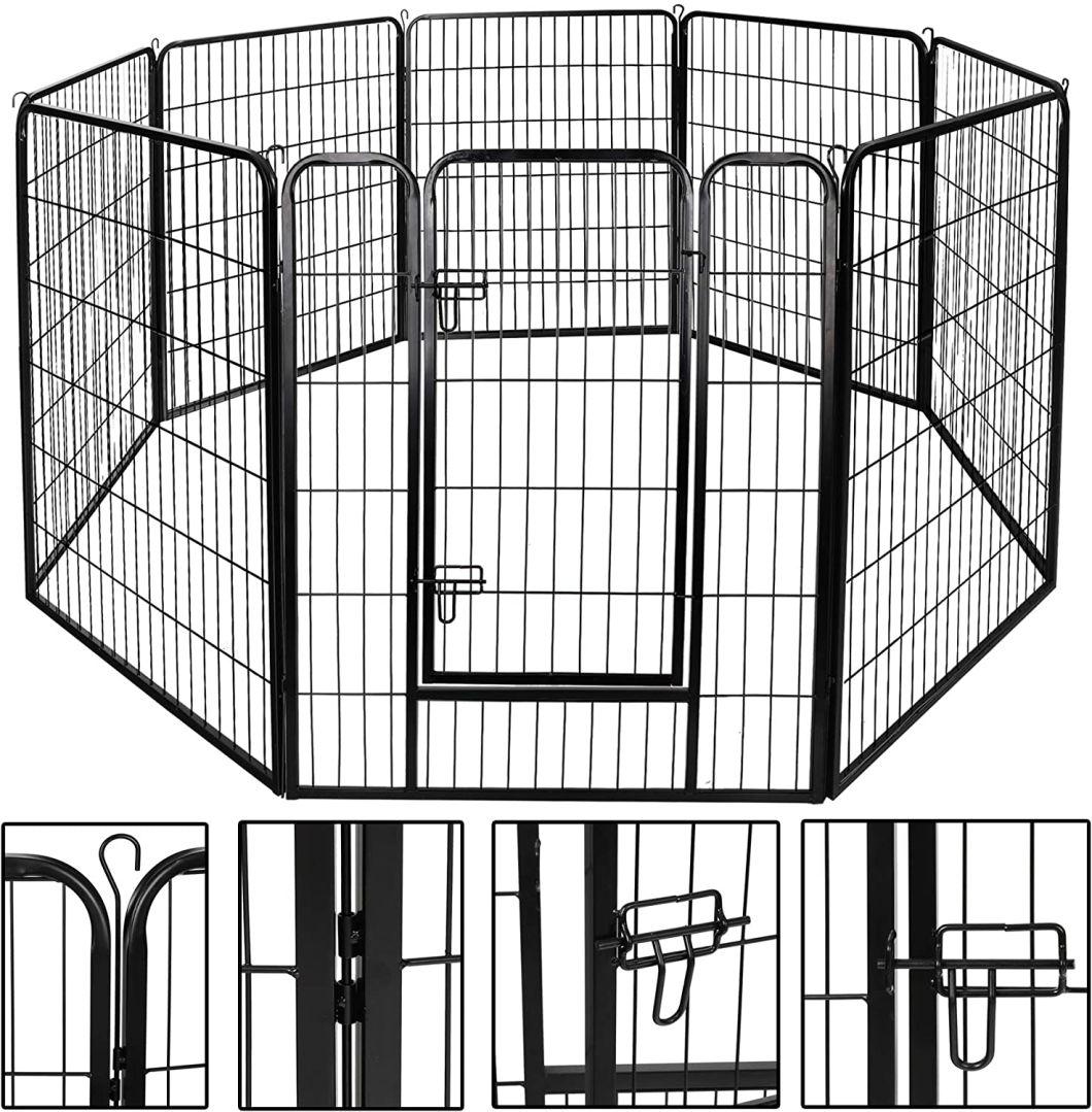 High Quality Stainless Metal Kennels 10FT High Duty Large Dog Cages Stainless Steel Dog Cage for Dog