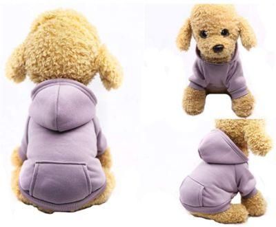 Winter Dog Hoodie Sweatshirts with Pockets Cotton Warm Dog Clothes