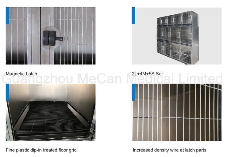 Clinic Veterinary Equipment Stainless Steel Hybrid Cage