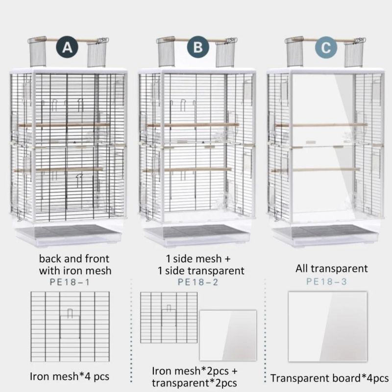 Customize OEM ODM Portable Parrot Starling Fancy Large Breeding Birds Cages