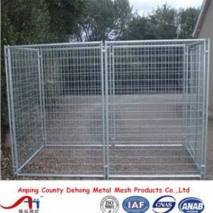 Outdoor Boxed Black Powder-Coated Welded Dog Kennels, Dog Run Factory