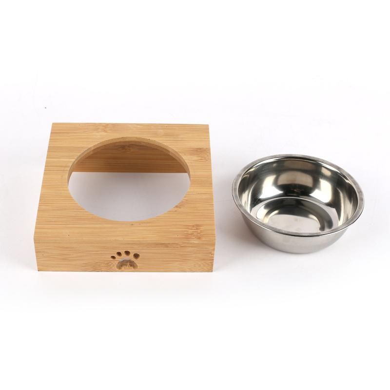 Raised Cat&Dog&Pet Feeder Bowl with One Stand