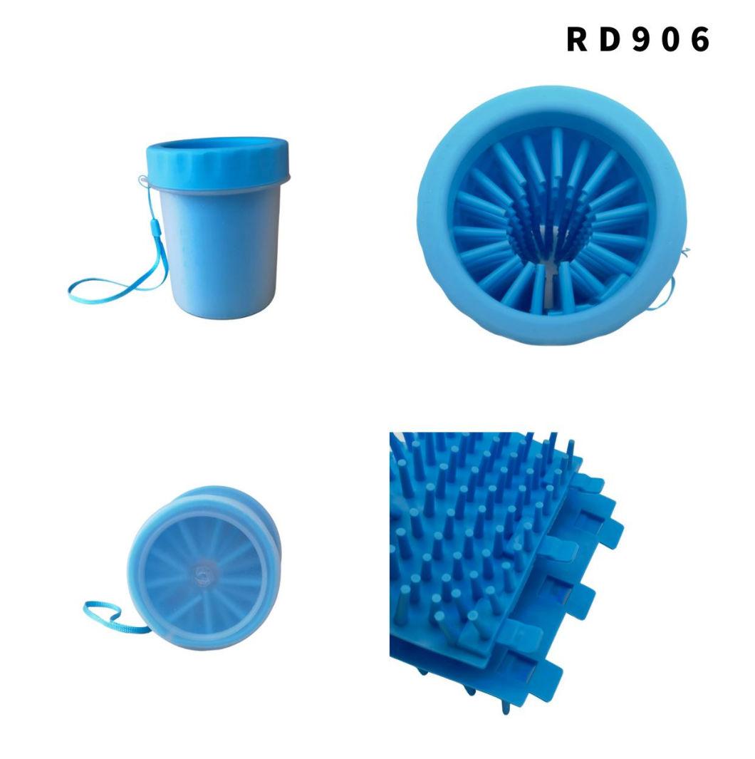 Wholesale Portable Pet Dog Paw Cleaner Cup Latest Design Dog Paw Foot Cleaner Washing Cup Blue-S