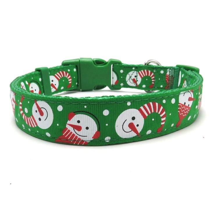 Wholesale Custom Dog Accessories Heat Transfer Printing High Density Nylon Pet Collar and Leash