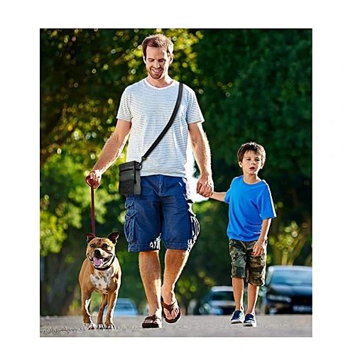 Dog Treat Pouch Bag with Poo Bag Holder & Collapsible Travel Food Storage Water Pet Bag