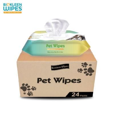 Biokleen Eco Friendly Pet Wipes Hypoallergenic Pet Grooming Wipes Cleaning Wipes for Pets Organic