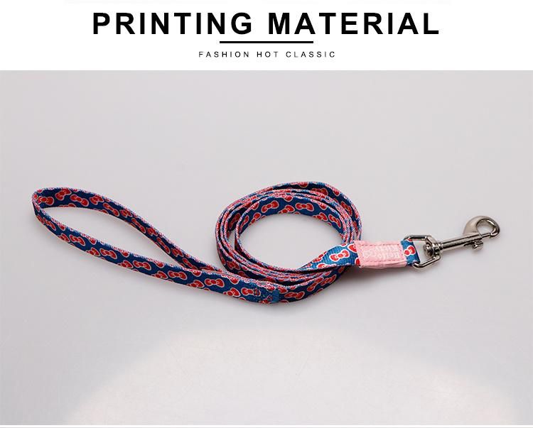Fancy Training Running Strong Adjustable Custom Nylon Cute High Quality Dog Leash Pet