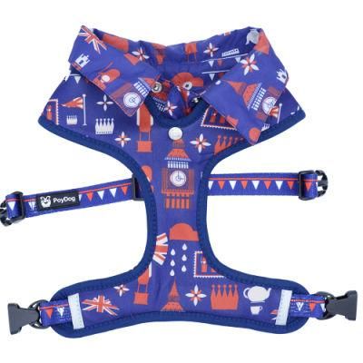 Luxury Neoprene Harness with Gentleman Lining Neckline Can Be Customized