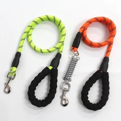 No Pull Dog Leash Heavy Duty Rope Short Dog Leash with Shock Absorbing Springs