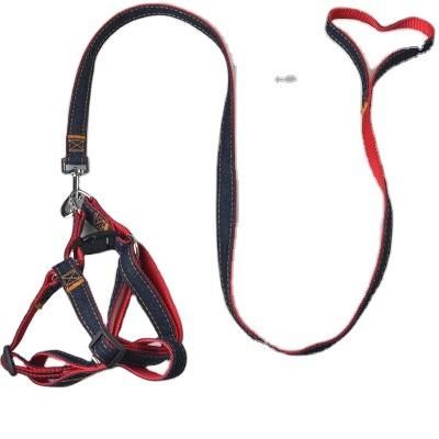 Wholesale Denim Material Dog Harness Suitable for Small and Large Dogs