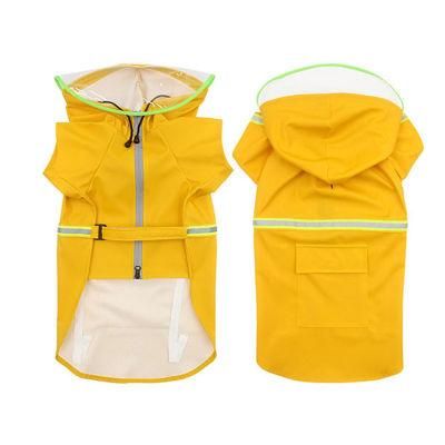 Dog Rain Poncho Pet Raincoat with Hood