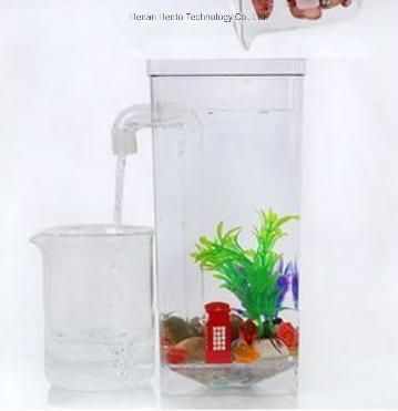 Customized Acrylic Fish Tank External Filter Can Be Placed on The Desktop