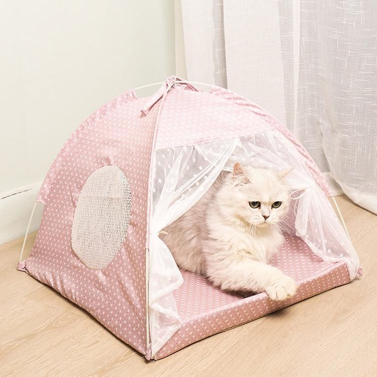 Luxury Pet Tent Bed for Dog and Cat Pet Teepee Houses with Cushion Indoor Outdoor Other Pet Products