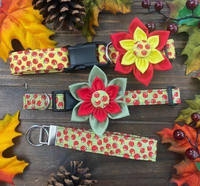 2022 Wholesale New Fashion Custom Design Luxury Flower Pet Bow Tie Adjustable Dog Collar