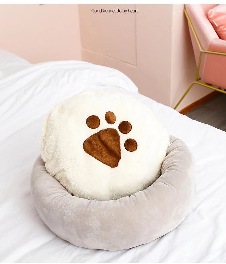 Cat Nest Winter Warm Cotton Litter Net Red Deep Sleep Winter Warm Dog Bed Cute Cat Litter Pad Pet Supplies