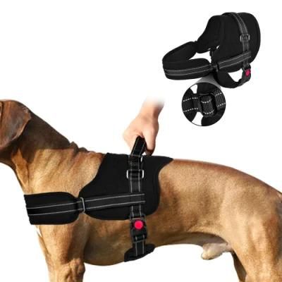 Adjustable Padded Breathable Halter Vest Reflective Dog Harness with Top Handle