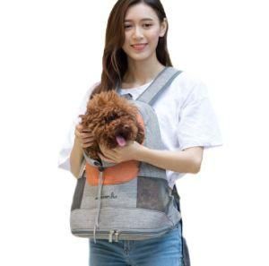 Simple Breathable Foldable Tie Rod Pet Dog Cat Carrier Bag for Travel