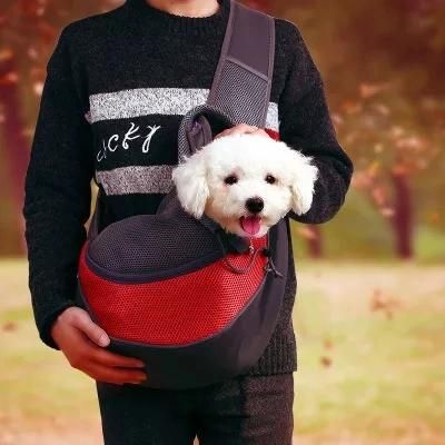 Breathable Mesh Travel Safe Sling Bag Carrier Adjustable Shoulder Strapfor Dogs and Cats Pet Sling Carrier for Outdoor