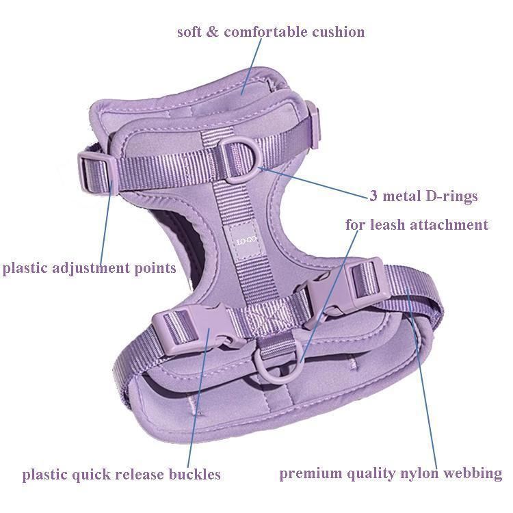 New Lightweight Customized Luxury Adjustable No Pull Comfortable Dog Harness