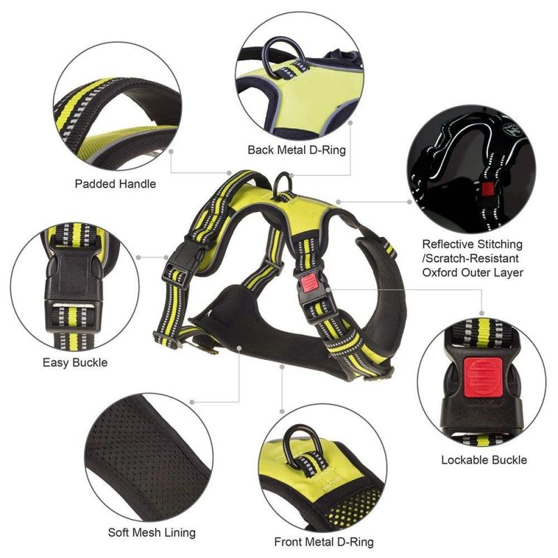 Ultra Comfortable Pet Adjustable Harness with Extra Lockable Clasp Durable Enough