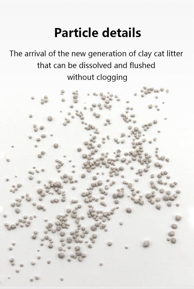 2 mm Ball Shape Clumping Flushable Bentonite Cat Litter