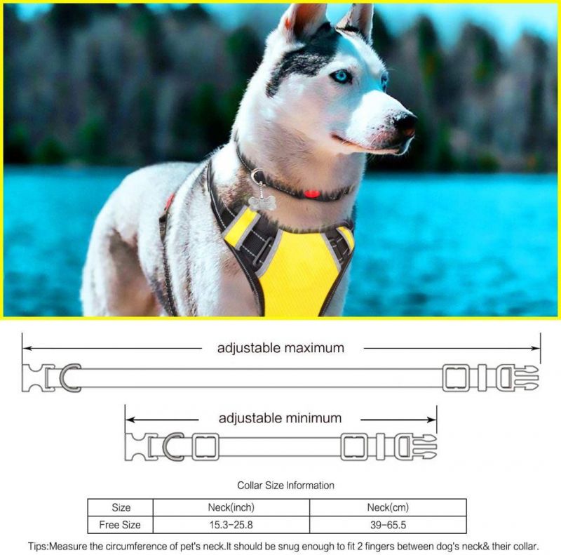 Reflective&Comfortable Soft Air Mesh Lining Dog Harness